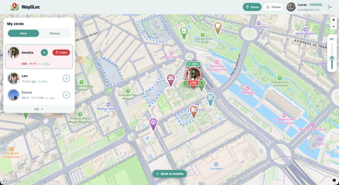 Web map with zones hidden for a clean view